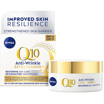 Q10 Power Anti-Wrinkle + Extra Nourishing SPF15 - Denný pleťový krém